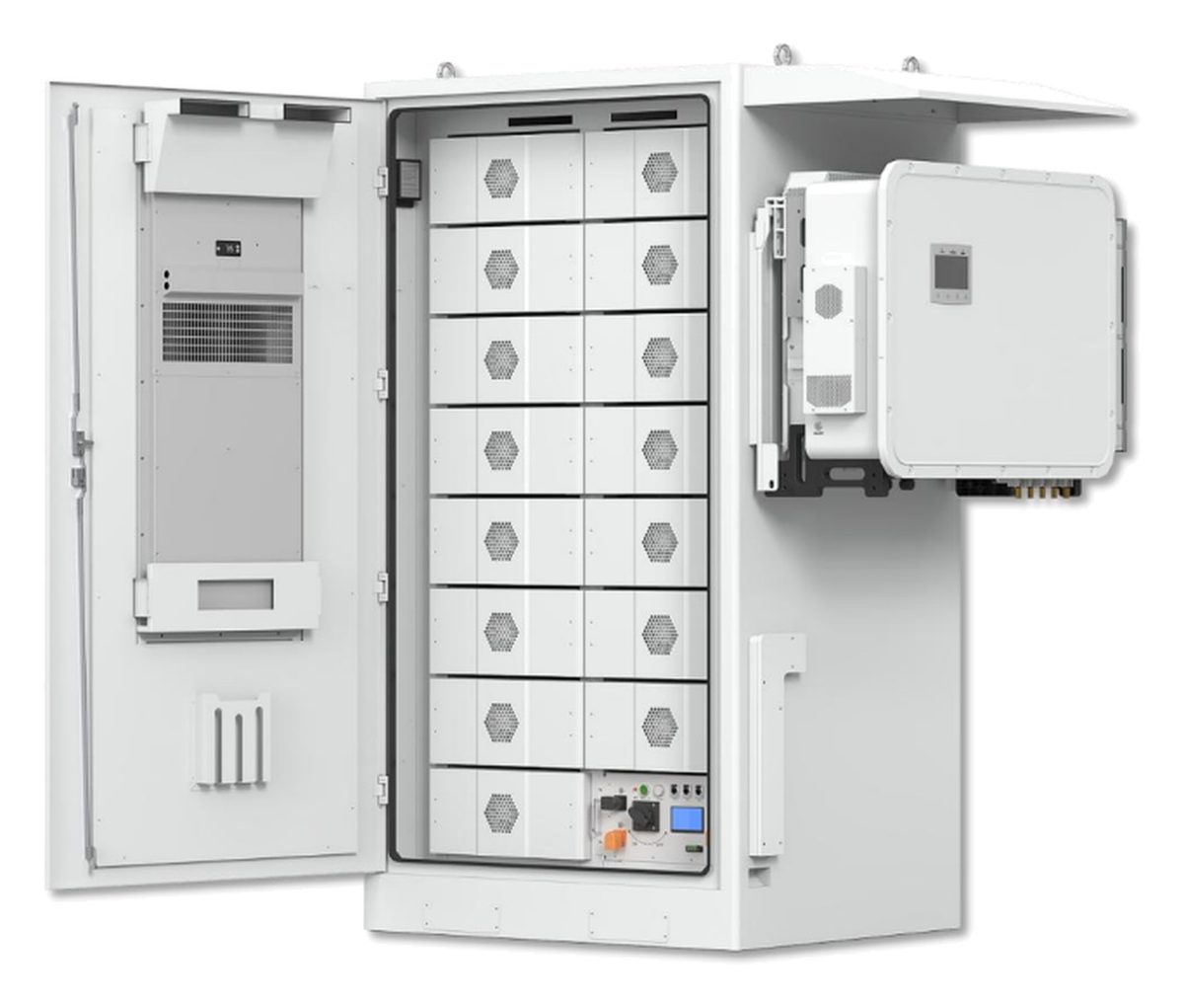 SiRay C&I Energy Storage Cabinets GCB-E240 - 241 kWh / 125 kW, LFP 314Ah - front view